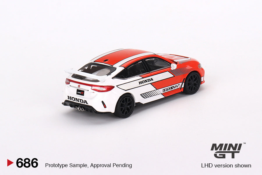 Mini GT 686 Honda Civic TYOE R #1 2023 Pace Car Red