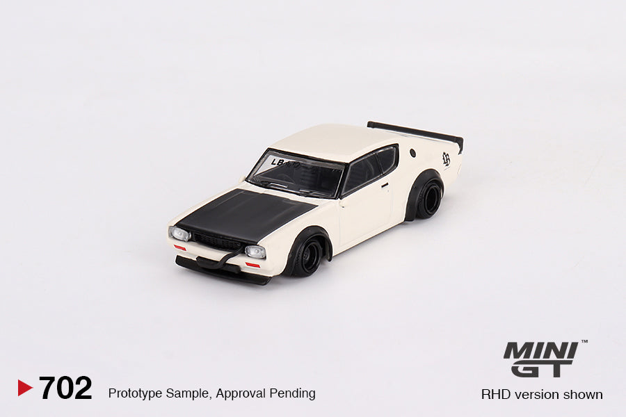 Mini GT 702 Nissan Skyline Kenmeri Liberty Walk White