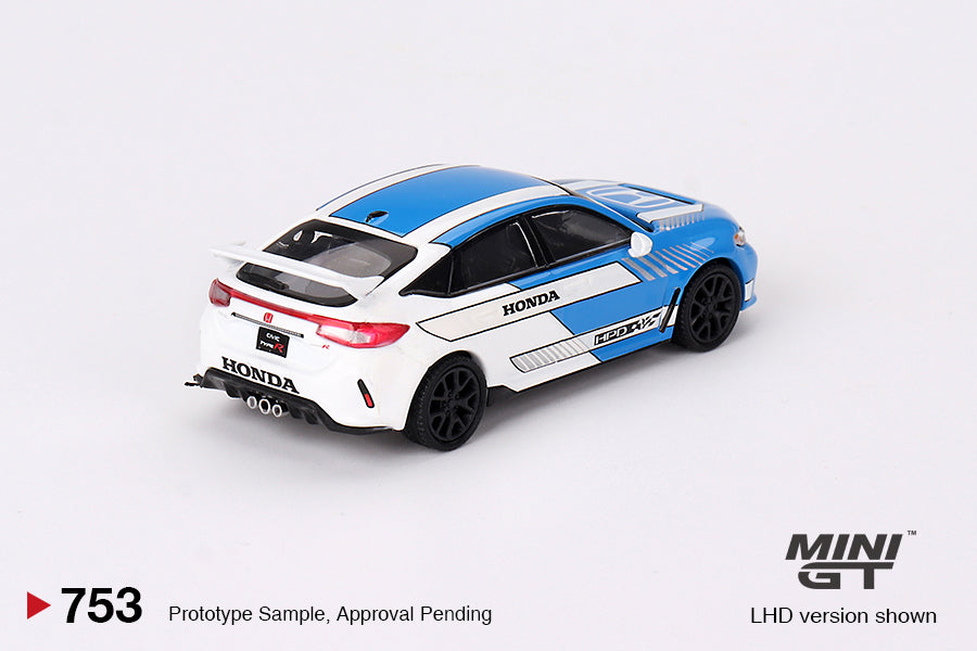 Mini GT 753 Honda CIvic TYPE R #3 2023 Pace Car Blue