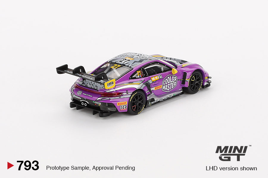 Mini GT 793 Porsche 911 GT3 R #27 2023 FIA GT World Cup 70th MAcau Grand Prix HubAuto Racing