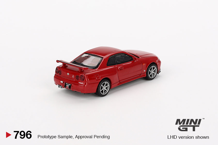 Mini GT 796 NIssan Skyline GT-R (R34) V-Spec Active Red