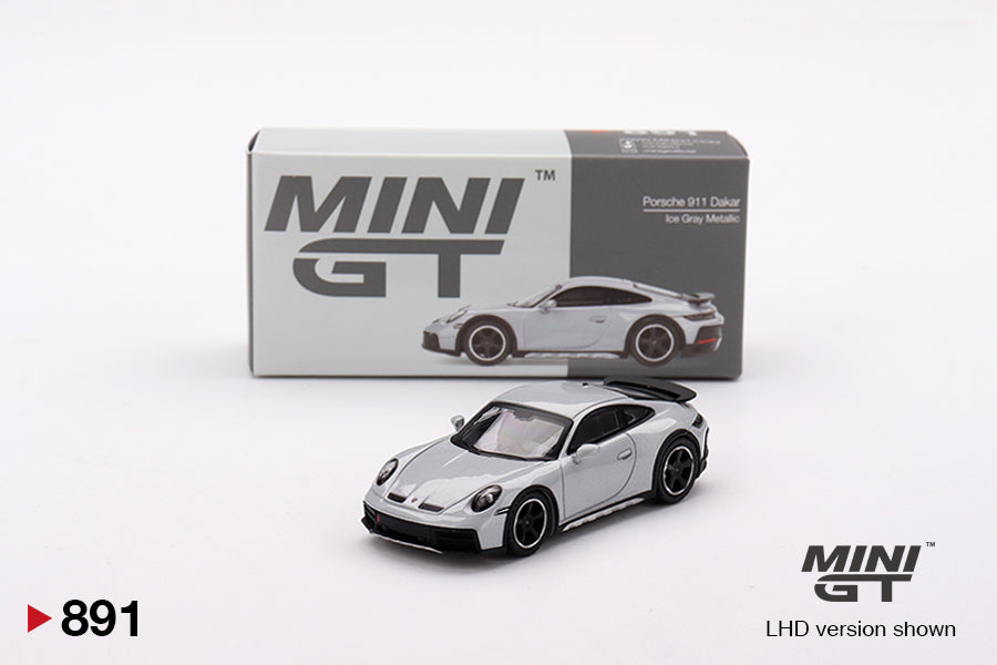Mini GT 891 Porsche 911 Dakar Ice Grey Metallic