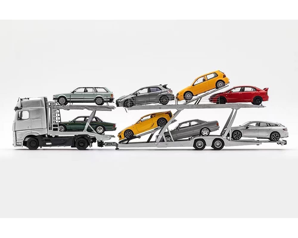 GCD 1:64 Mercedes-Benz AMG Actros Auto Transporter – Silver 401