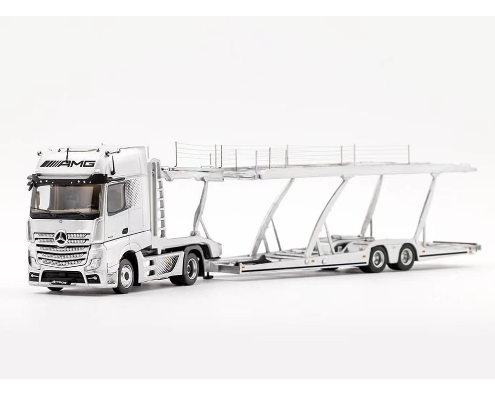 GCD 1:64 Mercedes-Benz AMG Actros Auto Transporter – Silver 401