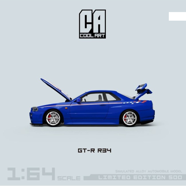 Cool Art GTR R34 Blue