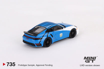 Mini GT 735 Porsche 911 Turbo S 2023 IMSA Daytona 24 Hrs Safety Car