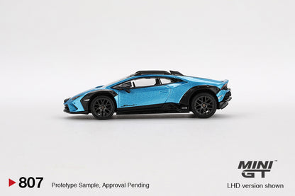 Mini GT 807 Lamborghini Huracan Sterrato Blu Aegir