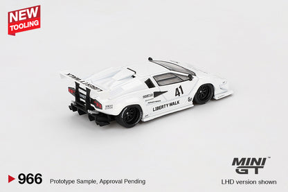 Mini GT 966 Lamborghini Countach LB-WORKS 2024 Tokyo Auto Salon White