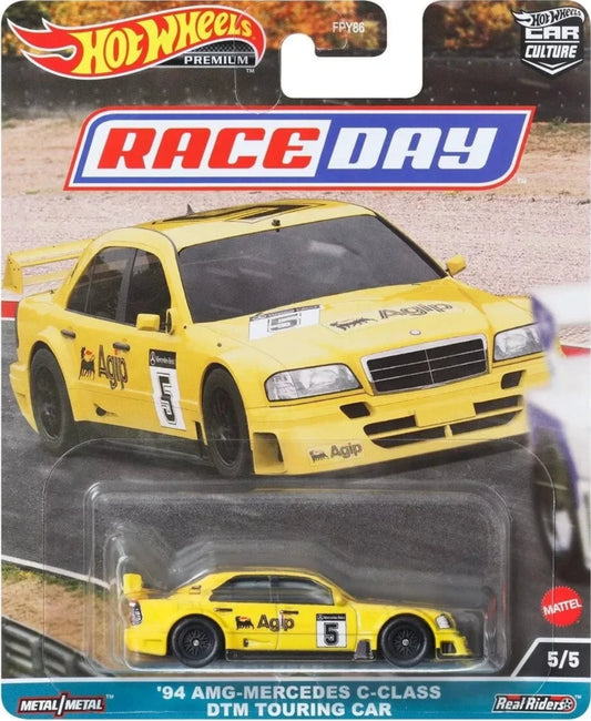 Hot Wheels Premium - Race Day - 5/5 - 94 AMG-Mercedes C-Class DTM Touring Car