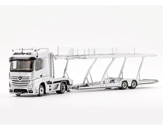 GCD 1:64 Mercedes-Benz AMG Actros Auto Transporter – Silver 401