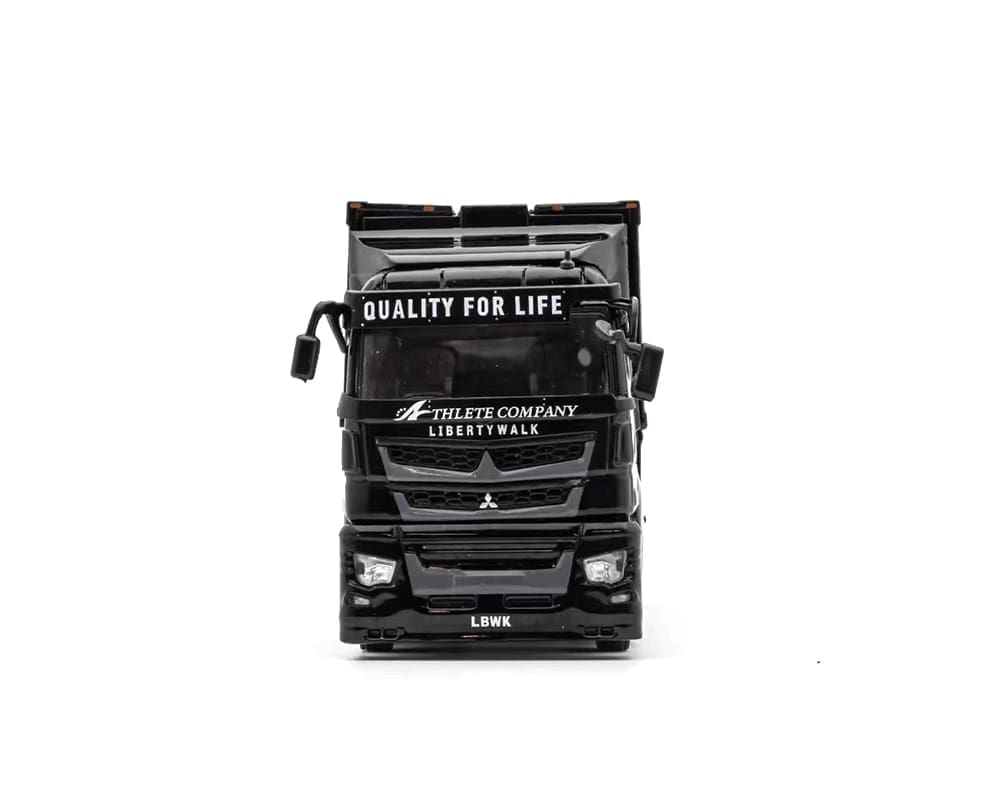 GCD 1:64 Liberty Walk LB-Trucks Mitsubishi Fuso Super Great Transporter Sakon Logix – Black 302