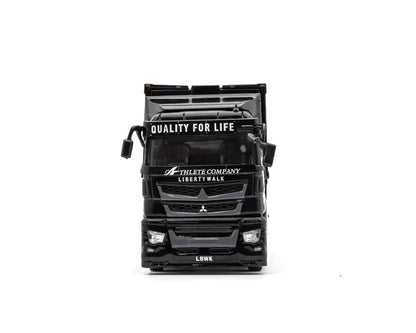 GCD 1:64 Liberty Walk LB-Trucks Mitsubishi Fuso Super Great Transporter Sakon Logix – Black 302