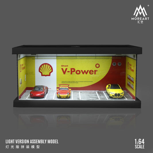 MOREART Shell Four Car Garage Diorama