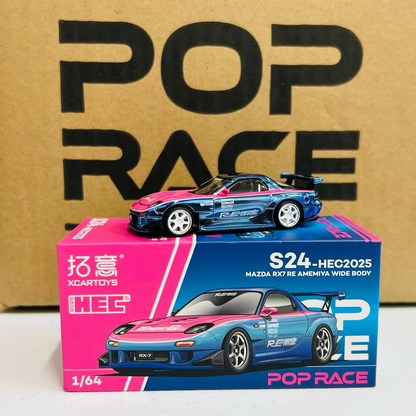 S24-HEC2025 Pop Race XCARTOYS Mazda RX7 RE-Amemiya Wide Body