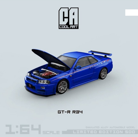 Cool Art GTR R34 Blue