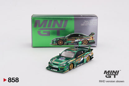 Mini GT 858 Nissan Silvia (S15) LB-Super Silhouette LBWK 2024 Fausto Racing