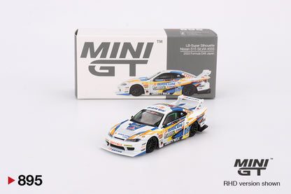 Mini GT 895 LB-Super Silhouette Nissan S15 SILVIA #555 2023 Formula Drift Japan