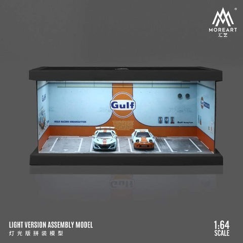 MOREART Gulf Oil Four Car Garage Diorama