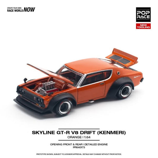 PR64-173 Pop Race Skyline GT-R V8 Drift (KENMERI)