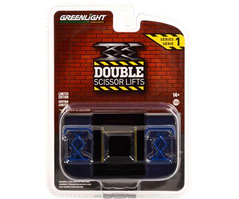 Greenlight Collectibles Double Scissor Lift Blue
