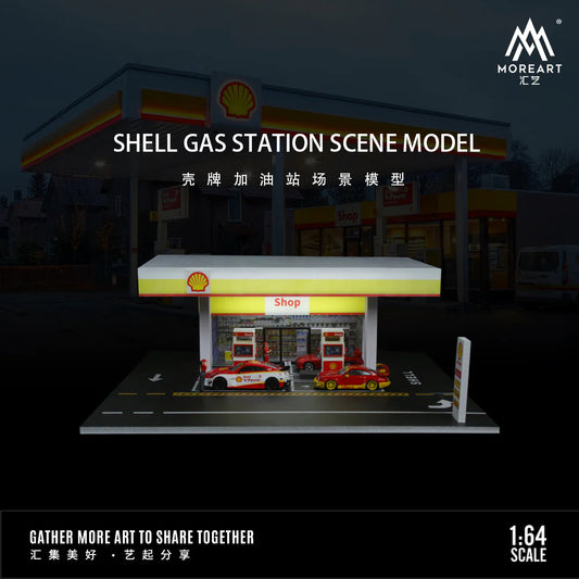 MoreArt SHELL Gas Station Diorama 1:64